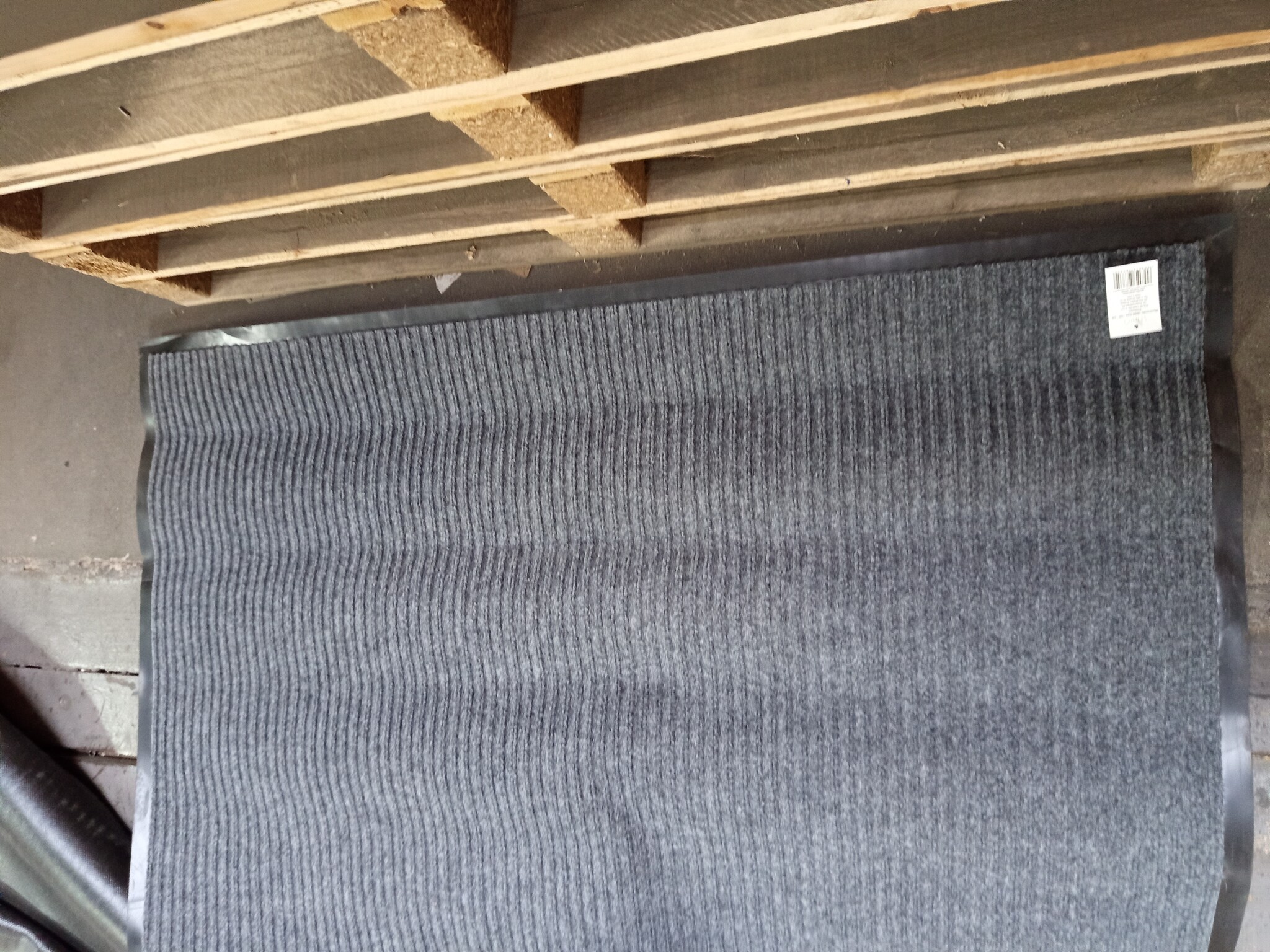 Deurmat XXL 240x120 cm Grijs Geribbeld - 55% Korting!