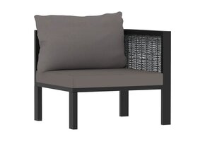 vidaXL Hoekbank Poly Rattan Antraciet - 68% Korting!