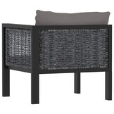 vidaXL Hoekbank Poly Rattan Antraciet - 68% Korting!