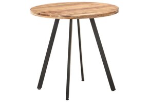 VidaXL Eettafel 80cm Massief Acaciahout | 40% Korting