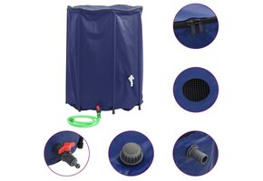 vidaXL Watertank met kraan opvouwbaar 1350 L PVC