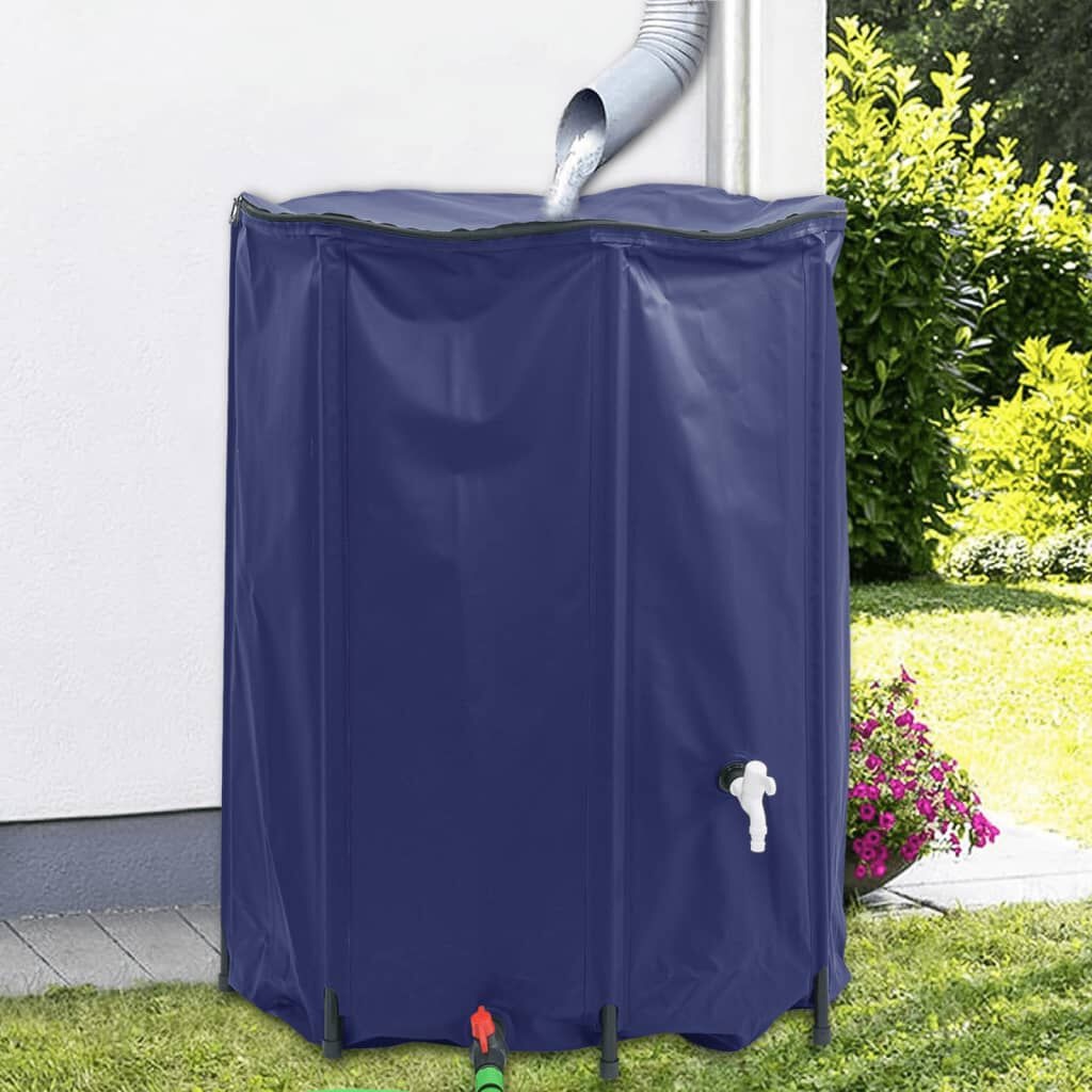 vidaXL Watertank met kraan 1350L PVC (Opvouwbaar) - 64% Korting!
