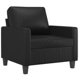 vidaXL Fauteuil 60 cm kunstleer zwart - 46% Korting!