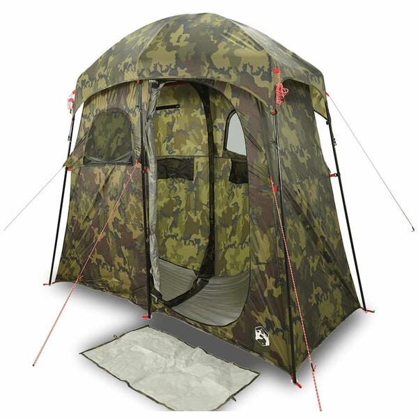 vidaXL Douchetent 2-persoons waterdicht camouflage - 51% Korting!