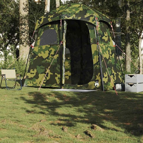 vidaXL Douchetent 2-persoons waterdicht camouflage - 51% Korting!