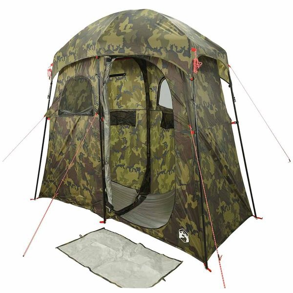 vidaXL Douchetent 2-persoons waterdicht camouflage - 51% Korting!