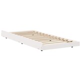 vidaXL Bedframe Wit (100x200cm) - 55% Korting