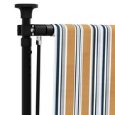 vidaXL Rolgordijn Buiten 120x270cm Geel/Wit - 56% Korting!