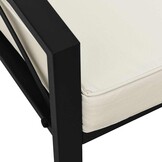 VidaXL Tuinstoel Staal Zwart/Zand - 47% Korting!