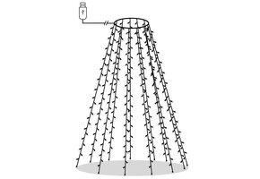 vidaXL Kerstboomverlichting 150 LED's Koudwit - 7% Korting!