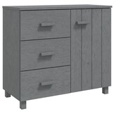 vidaXL HAMAR Dressoir Grenenhout Donkergrijs - 53% Korting!