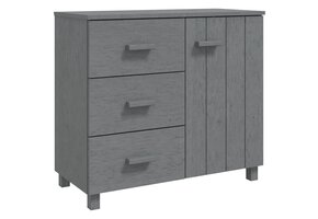 vidaXL HAMAR Dressoir Grenenhout Donkergrijs - 53% Korting!
