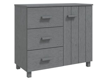 vidaXL HAMAR Dressoir Grenenhout Donkergrijs - 53% Korting!