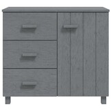 vidaXL HAMAR Dressoir Grenenhout Donkergrijs - 53% Korting!