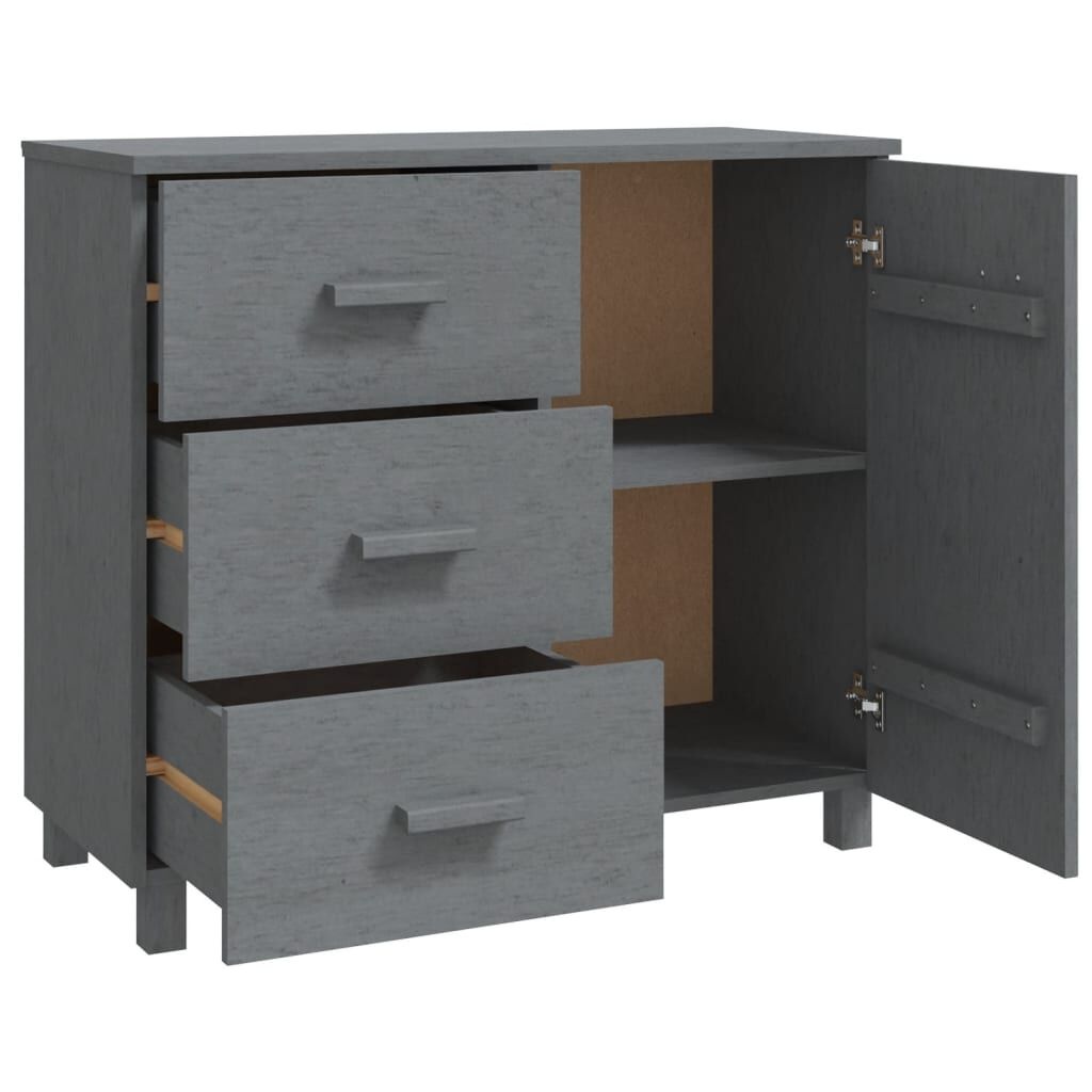 vidaXL HAMAR Dressoir Grenenhout Donkergrijs - 53% Korting!