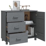 vidaXL HAMAR Dressoir Grenenhout Donkergrijs - 53% Korting!