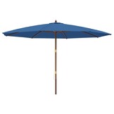 vidaXL Parasol 400x273 cm Azuurblauw - 68% Korting!