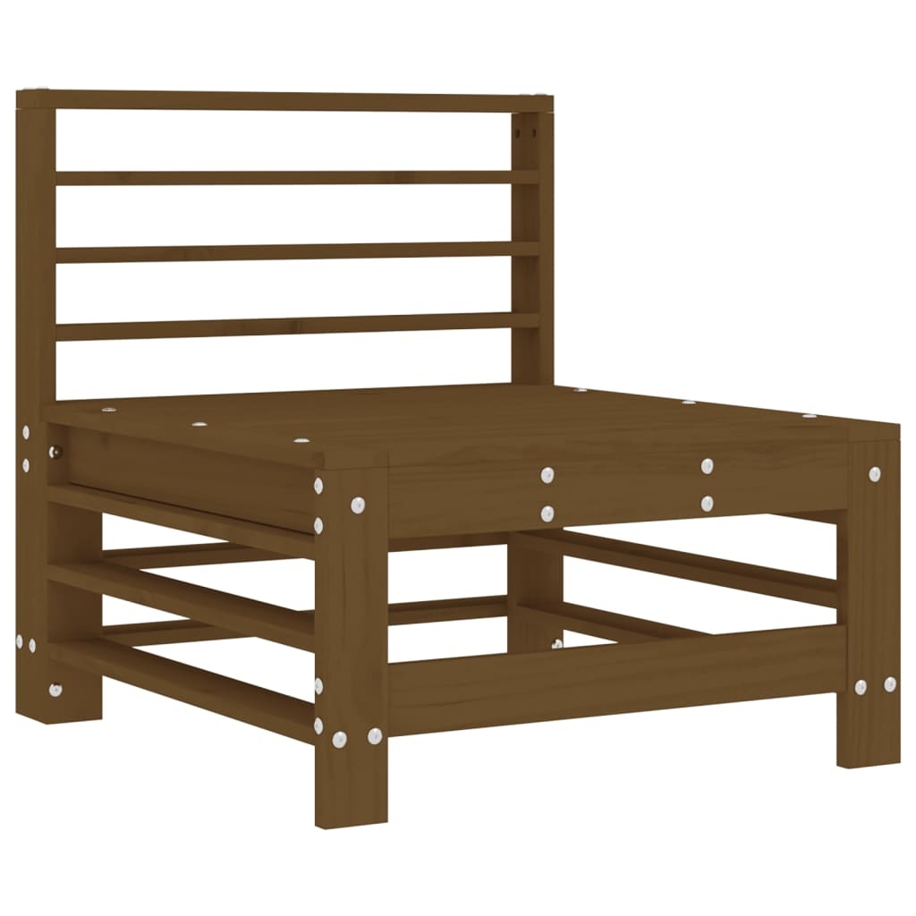 vidaXL Middenbank Grenenhout & Kussens - 51% Korting!