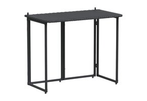 vidaXL Tuintafel Inklapbaar Poly Rattan Zwart - 56% Korting!