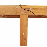 vidaXL Ligstoel met Kussen - Massief Acaciahout - 56% Korting!