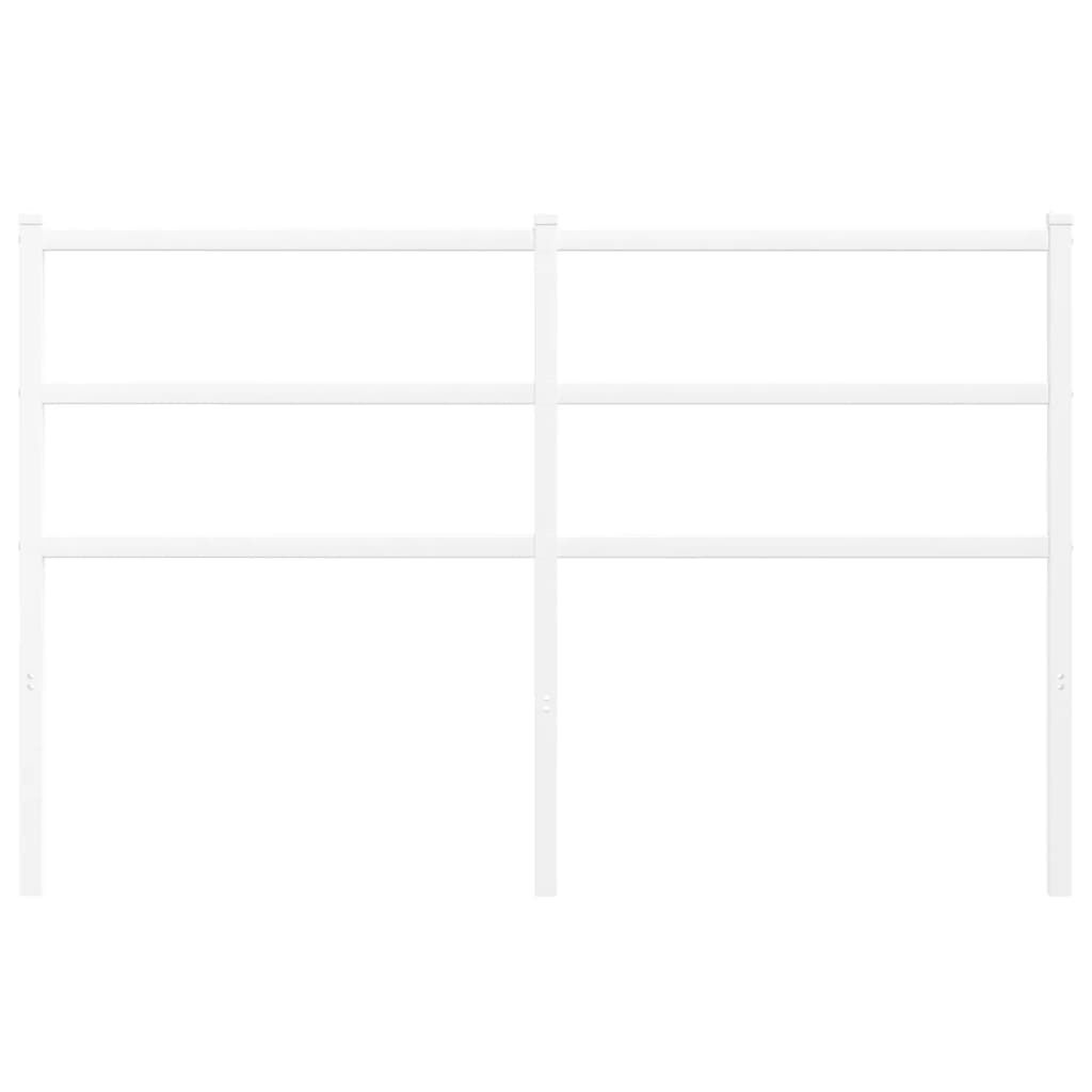 vidaXL Hoofdbord Metaal Wit 135cm - 65% Korting!