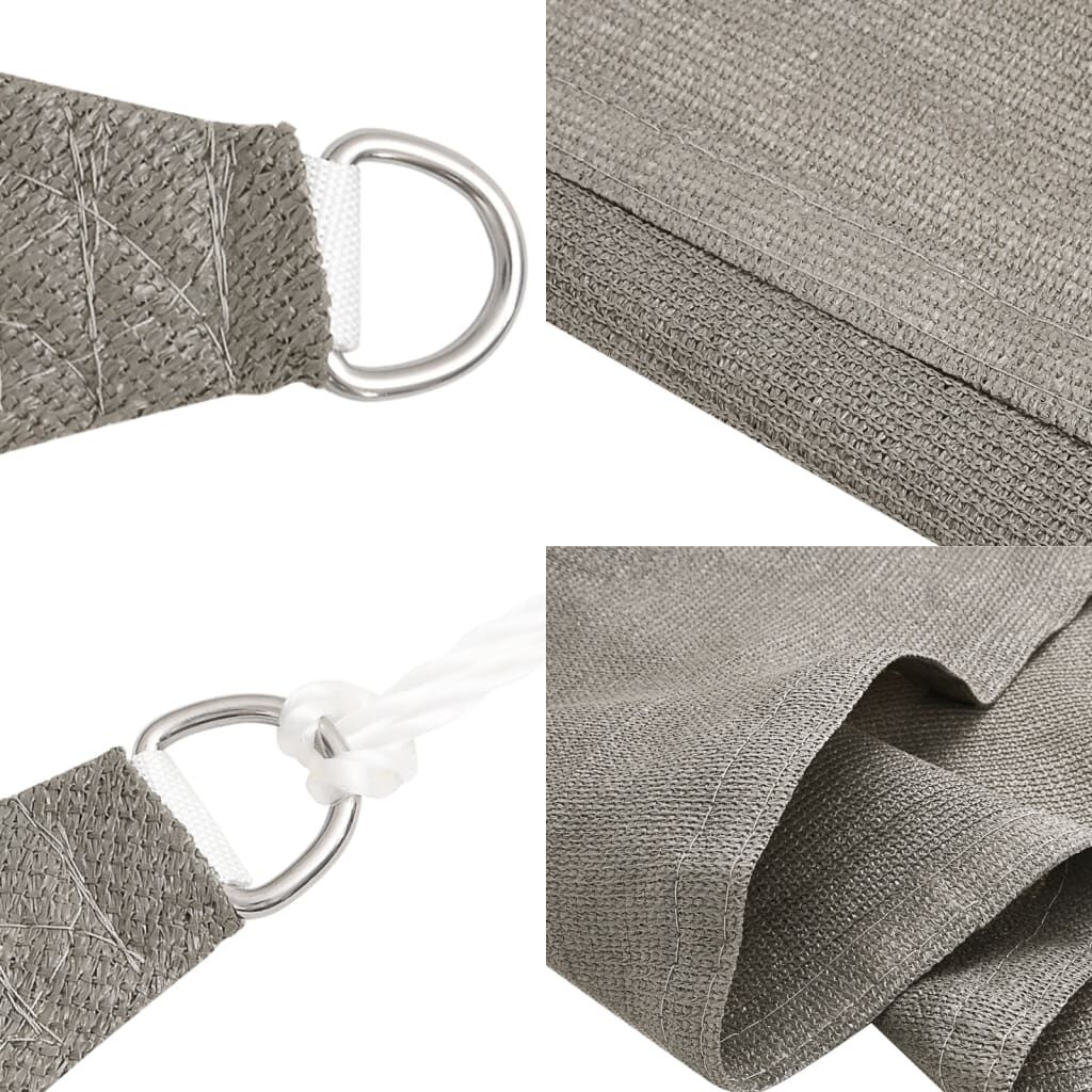 vidaXL Zonnezeil Vierkant Lichtgrijs - 61% Korting!