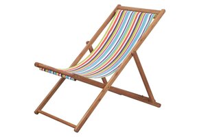 vidaXL Strandstoel - Meerkleurig - 51% Korting