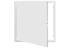 vidaXL Toegangs paneel Wit 50x50 cm Staal | Nu met 41% Korting!