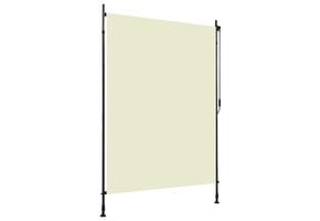 vidaXL Rolgordijn Buiten 150x270 cm Crème - 53% Korting!