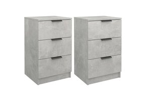 vidaXL Nachtkastjes (2 st.) - 46% Korting - Betongrijs