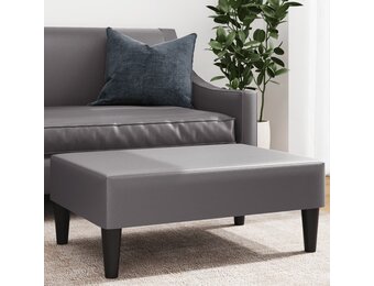 vidaXL Voetenbank Kunstleer Grijs - Nu 56% Korting!