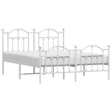 vidaXL Wit Metalen Bedframe 140x190 cm - 64% Korting!