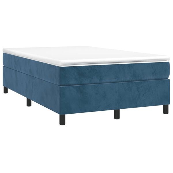 vidaXL Bedframe Fluweel Donkerblauw 120x200cm | Nu met 59% Korting!