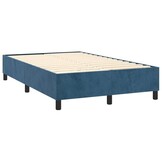 vidaXL Bedframe Fluweel Donkerblauw 120x200cm | Nu met 59% Korting!