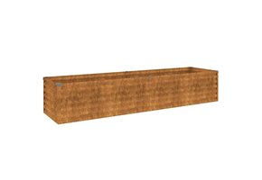 vidaXL Verhoogde Plantenbak 194x50x36 cm Cortenstaal - 55% Korting