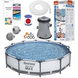 Bestway Steel Pro Max Opzetzwembad 366x76 cm - 65% Korting!