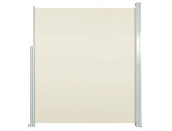 vidaXL Uittrekbaar Tuinscherm 140x500 cm Crème - 68% Korting!