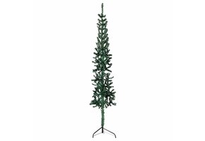 vidaXL Halve Kunstkerstboom Smal 120cm Groen - 42% Korting!