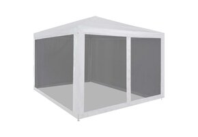 vidaXL Partytent met 4 mesh zijwanden 3x3 m