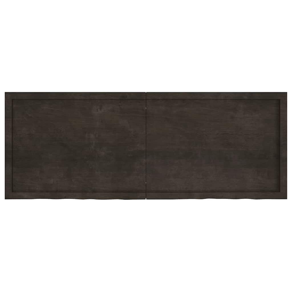 vidaXL Wastafelblad Massief Hout Donkerbruin - 160x60 cm (55% Korting!)