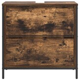 VidaXL Badkamerkast met Lades 60x34,5x60cm Gerookt Eiken - 55% Korting