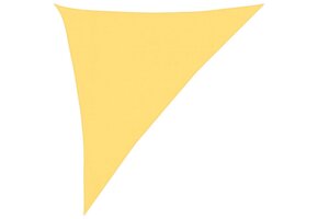 vidaXL Zonnezeil 160 g/m² 3x4x5 m HDPE beige