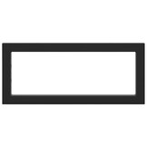 vidaXL Wandbeugels Wastafel (2 st) - Rechthoekig Staal Zwart - 40% Korting