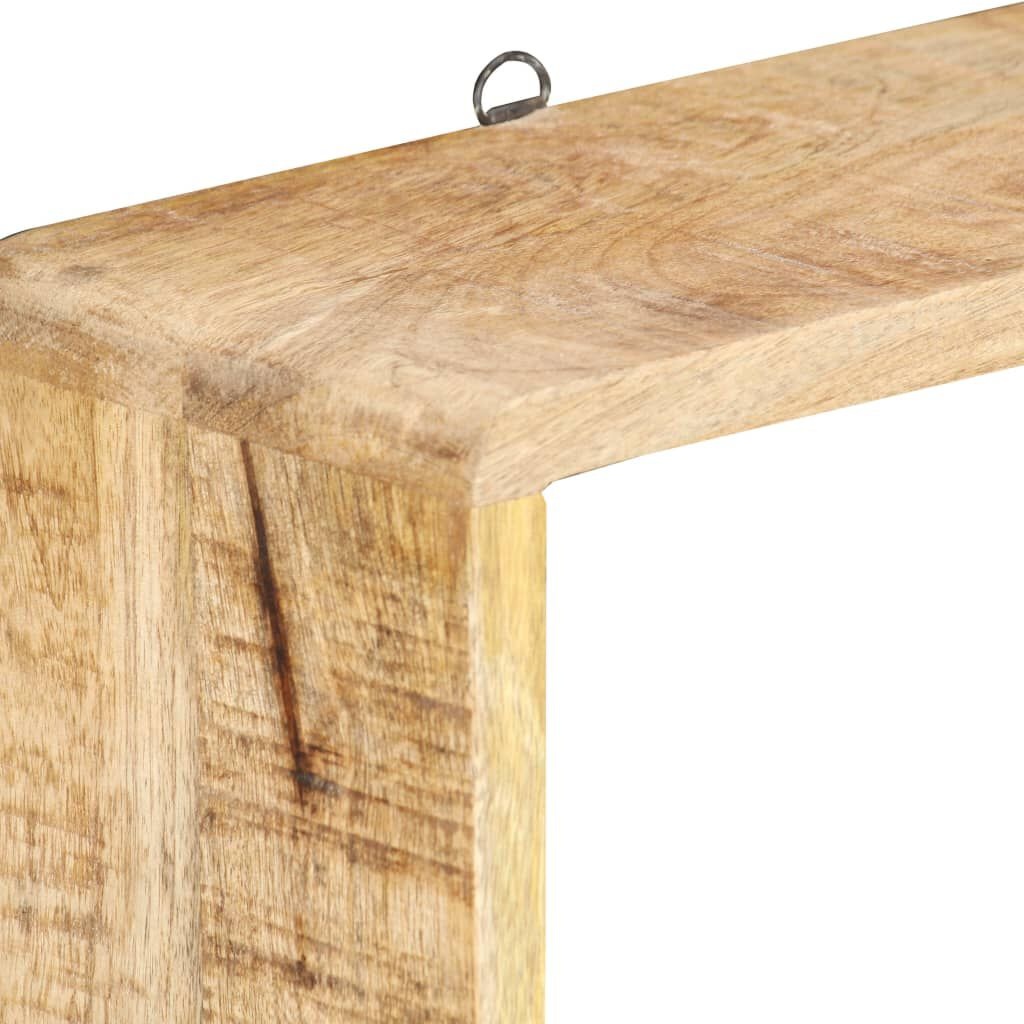 vidaXL 3-delige Kubus Wandschappenset Mangohout - 40% Korting