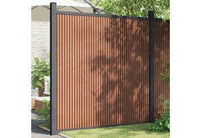 vidaXL Schuttingpaneel HKC Bruin - 173x186 cm | -40% Korting!