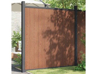 vidaXL Schuttingpaneel HKC Bruin - 173x186 cm | -40% Korting!