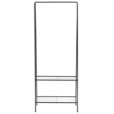 vidaXL Kledingrek Zwart - 35% Korting!