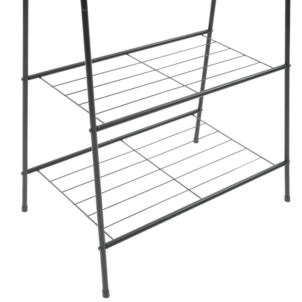 vidaXL Kledingrek Zwart - 35% Korting!