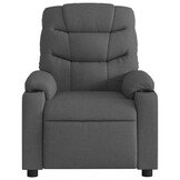 vidaXL Fauteuil Verstelbaar Stof Donkergrijs - 40% Korting!