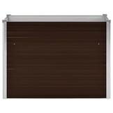 vidaXL Verhoogde Plantenbak 100x40x77 cm Staal Bruin - 72% Korting!